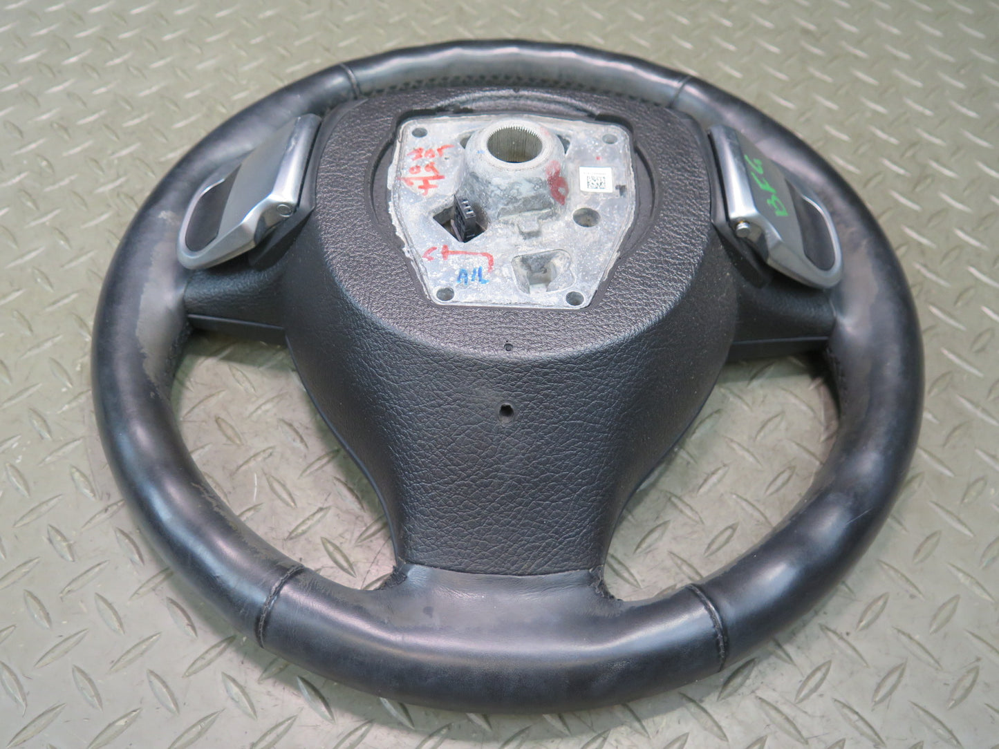 11-13 BMW F10 550i M-sport Heated Leather Steering w Controls & Paddles OEM