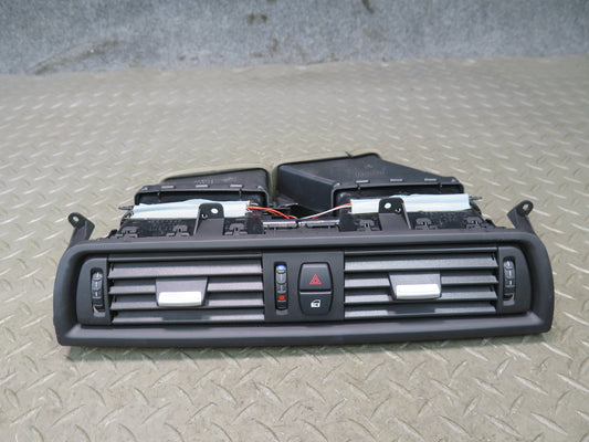 11-16 BMW F10 550iX Dash Center A/C Air Vent Grille w Hazard Switch OEM