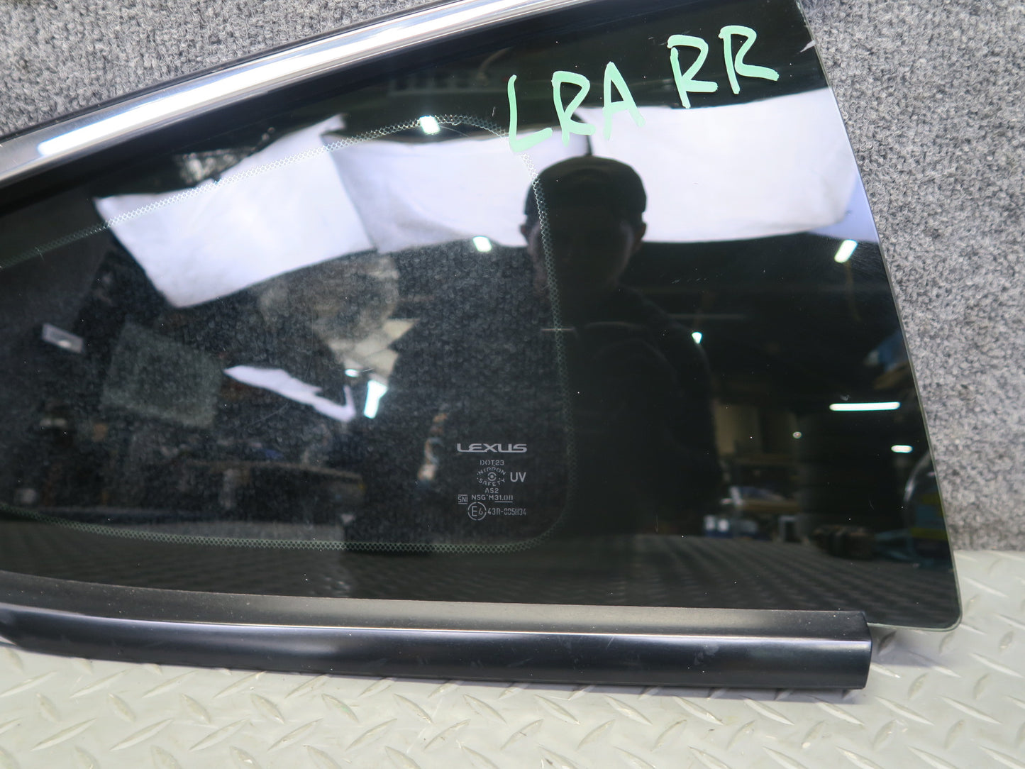 15-19 Lexus GSC16L RC350 RC300 Rear Right Quarter Glass Window Tinted OEM
