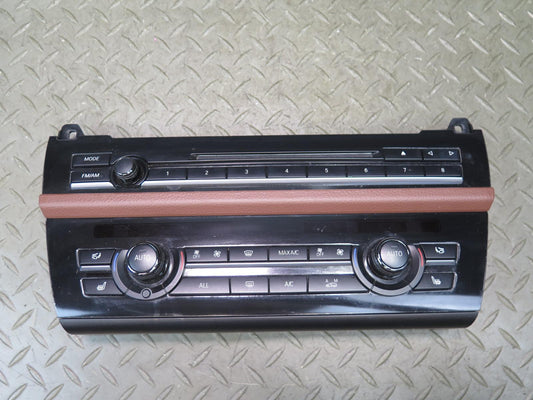 11-16 BMW F10 550iX Radio CD Player A/C Heater Climate Control Switch Panel OEM