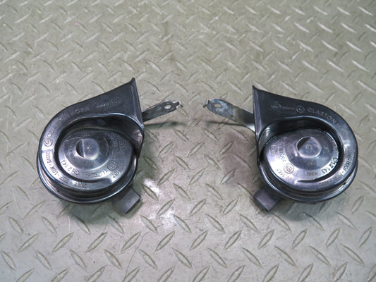 11-16 BMW F10 550iX Set of 2 High & Low Tone Note Horn Pitch Signal OEM
