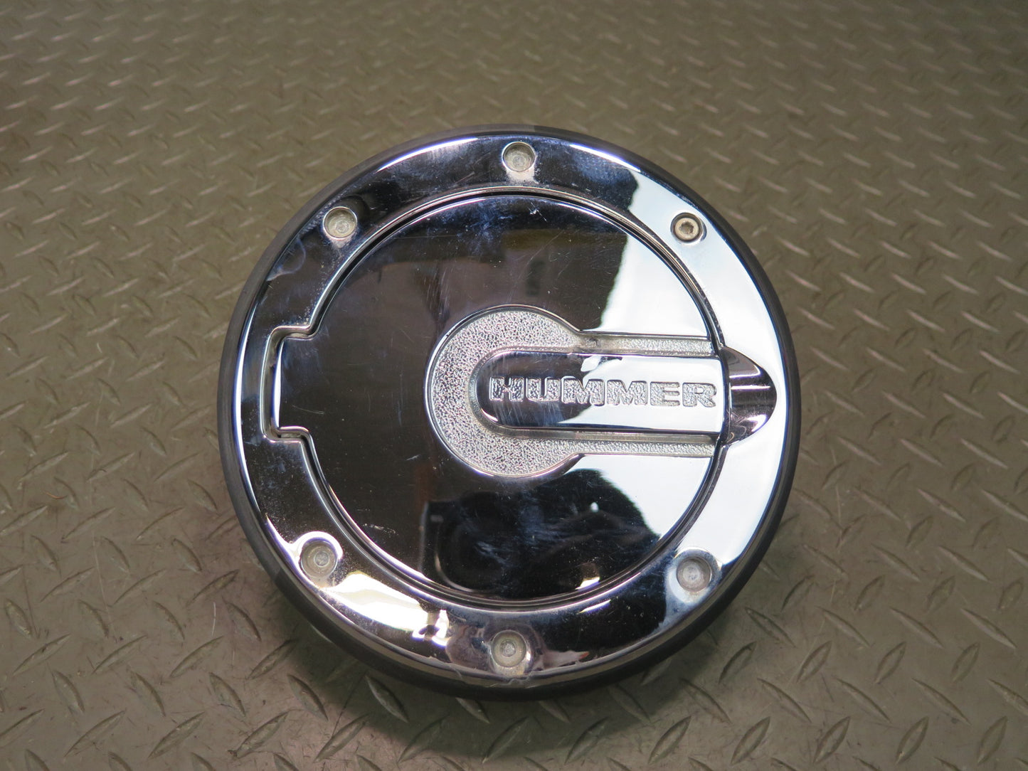 2003-2007 Hummer H2 Fuel Door Lid Chrome Cover W/ Housing