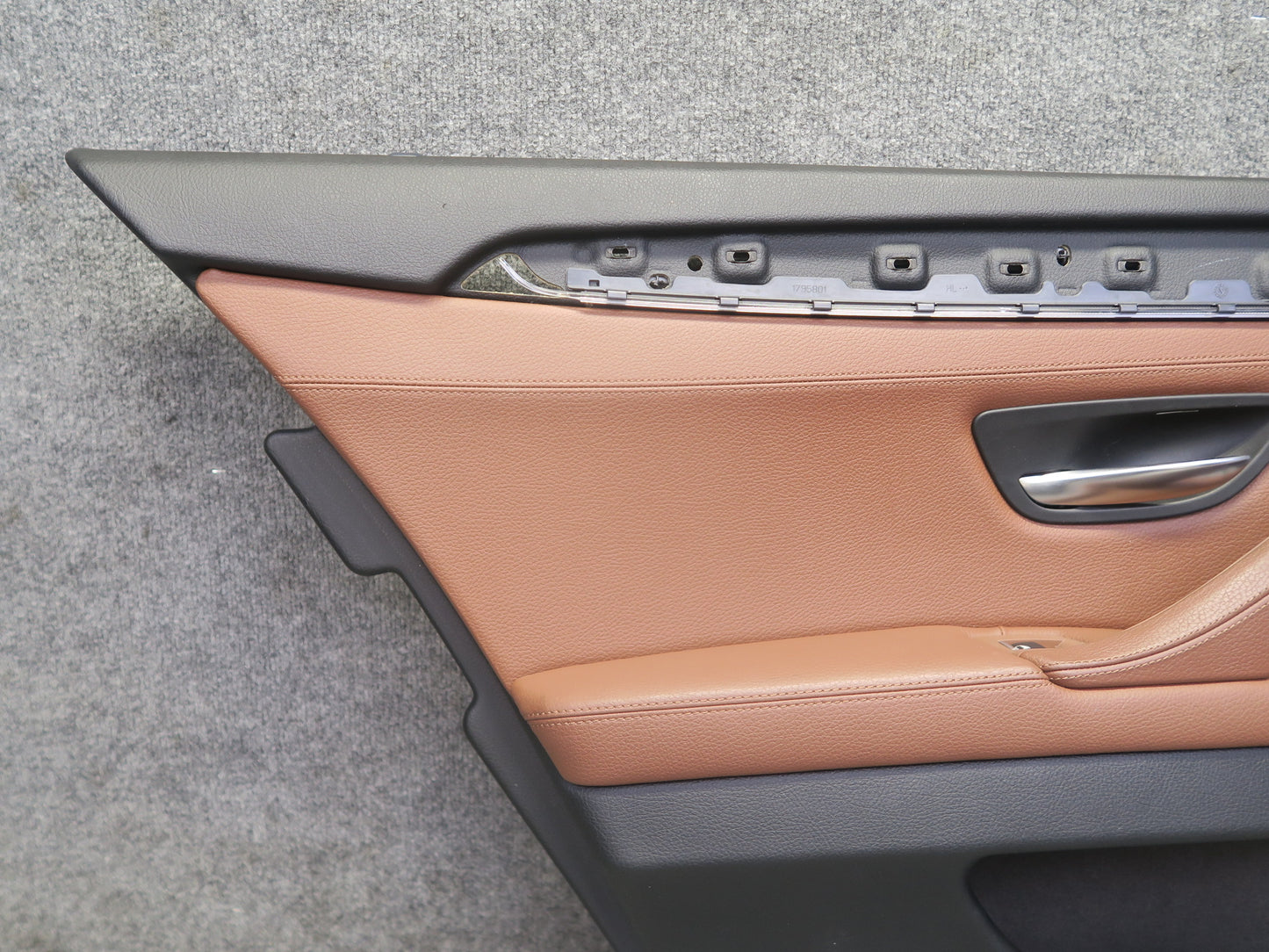 11-16 BMW F10 550i Set of 2 Rear Left & Right Door Interior Trim Panel Cover OEM