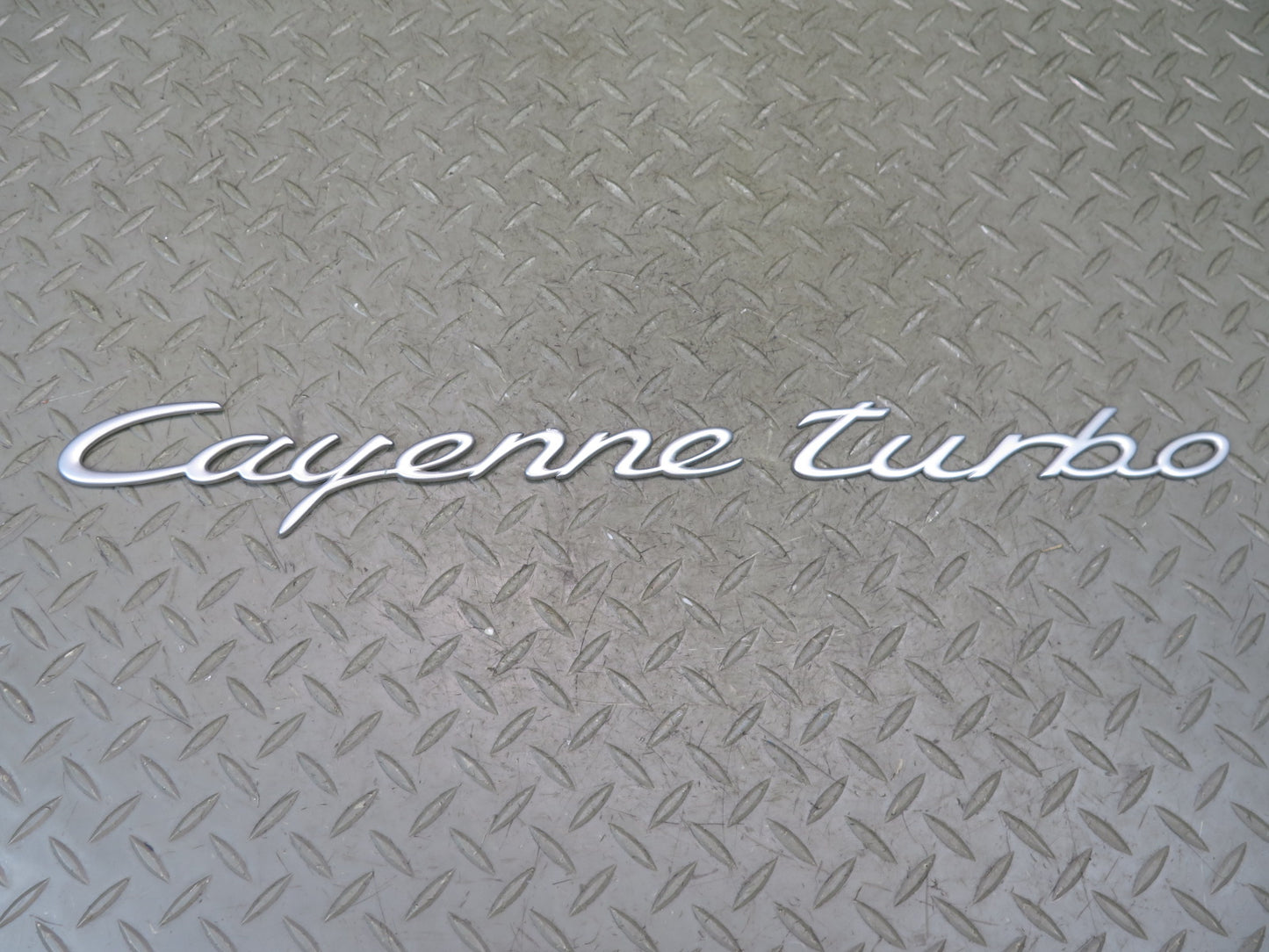 2003-2010 Porsche Cayenne 955 Turbo Rear Trunk Lid Emblem Logo Symbol Set