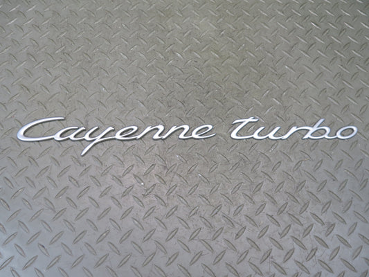 2003-2010 Porsche Cayenne 955 Turbo Rear Trunk Lid Emblem Logo Symbol Set