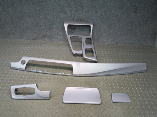 11-13 BMW F10 550I Set of 5 Dash Center Console Aluminium Trim Cover Panel OEM