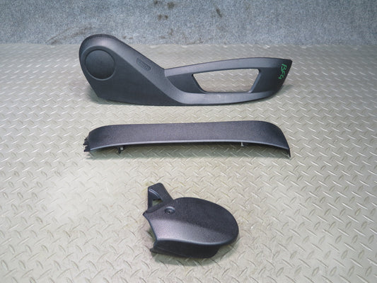 11-13 BMW F10 550i Set of 3 Front Right Comfort Seat Trim Cover Panel Black OEM