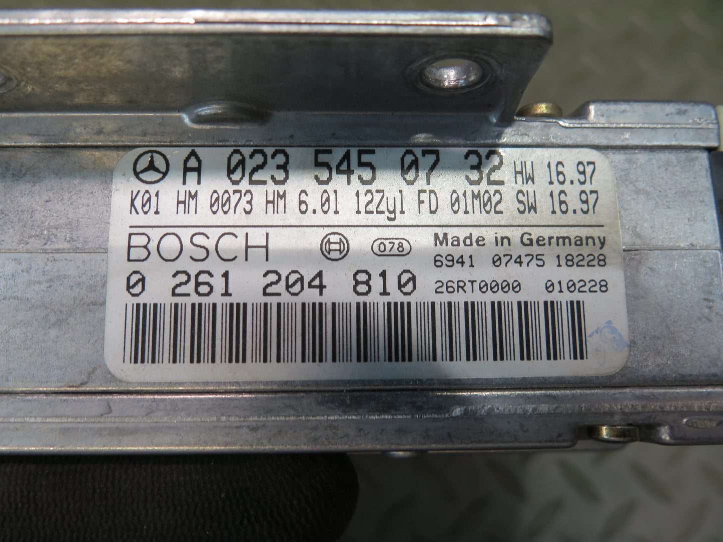 1998 Mercedes R129 SL600 M120 V12 6.0L ECU ECM Engine Control Module Set OEM