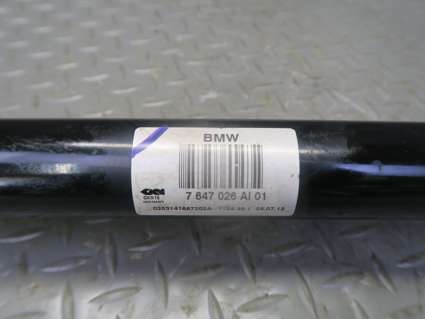 11-16 BMW F10 550iX Rear Right Suspension Axle Shaft 88K Miles 7647026 OEM