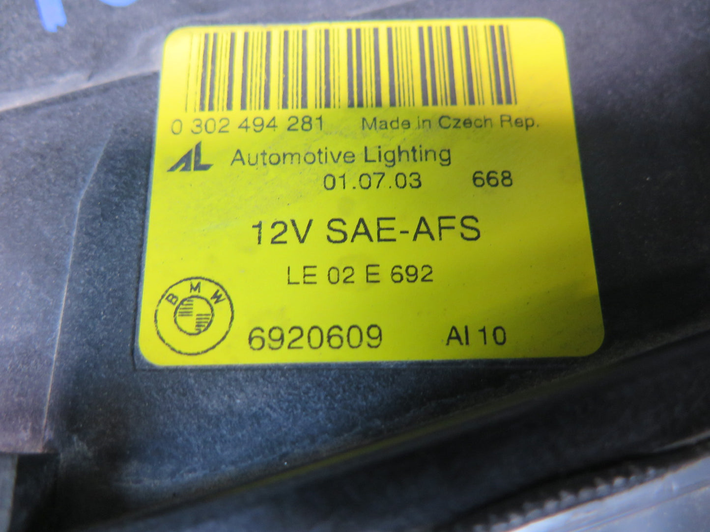 04-06 BMW E46 330Ci Coupe Convert Left BI Xenon AKL HID Adaptive Headlight OEM