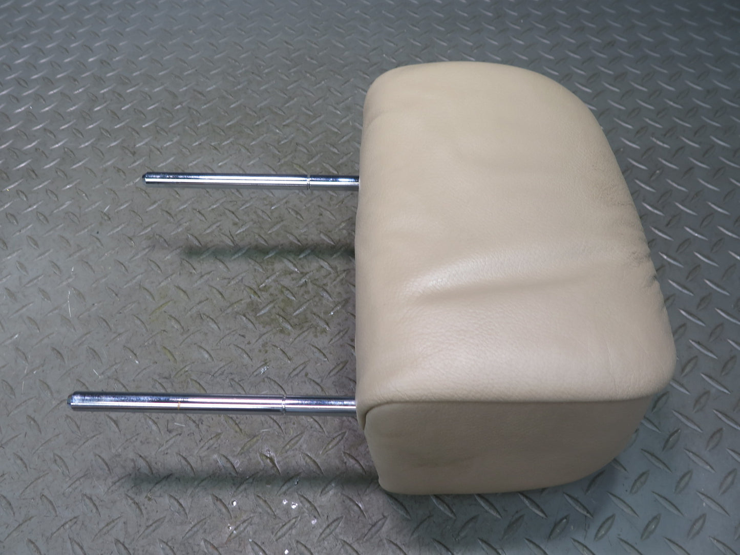 01-06 BMW E46 330CI Convertible Rear Left & Right Leather Headrest Beige OEM