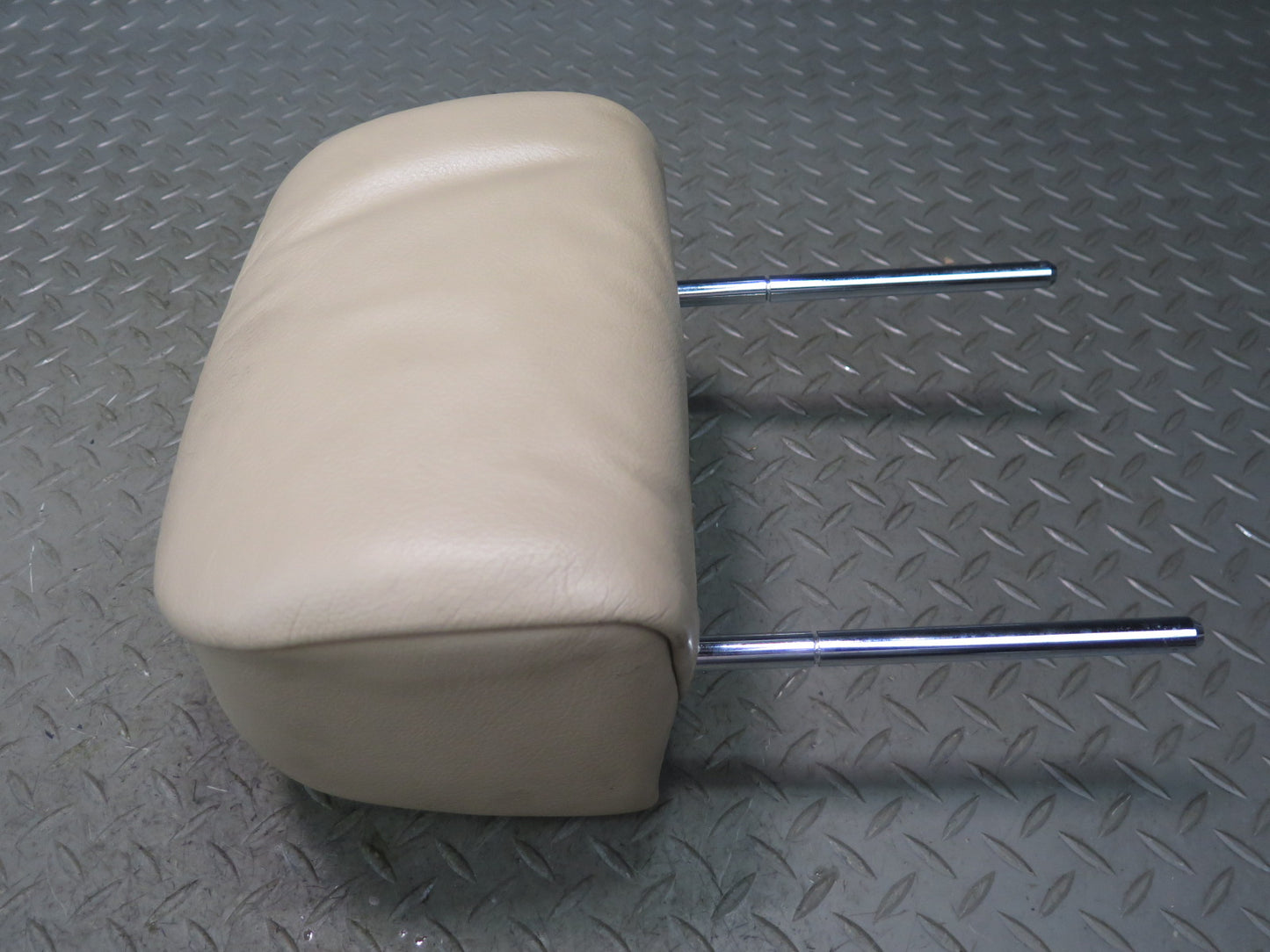 01-06 BMW E46 330CI Convertible Rear Left & Right Leather Headrest Beige OEM