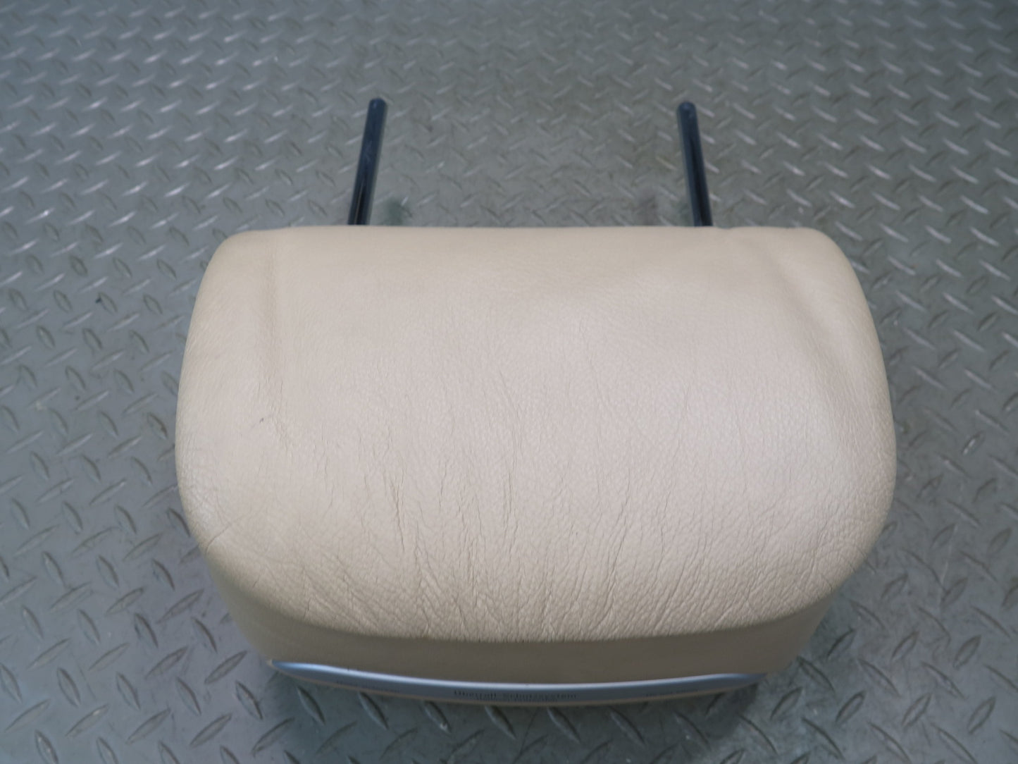 01-06 BMW E46 330CI Convertible Rear Left & Right Leather Headrest Beige OEM