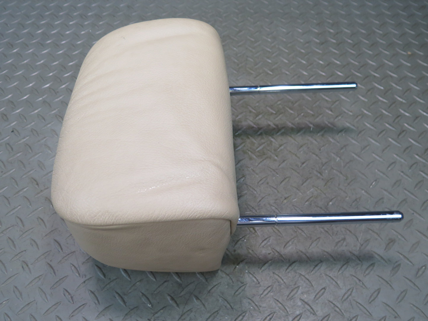 01-06 BMW E46 330CI Convertible Rear Left & Right Leather Headrest Beige OEM