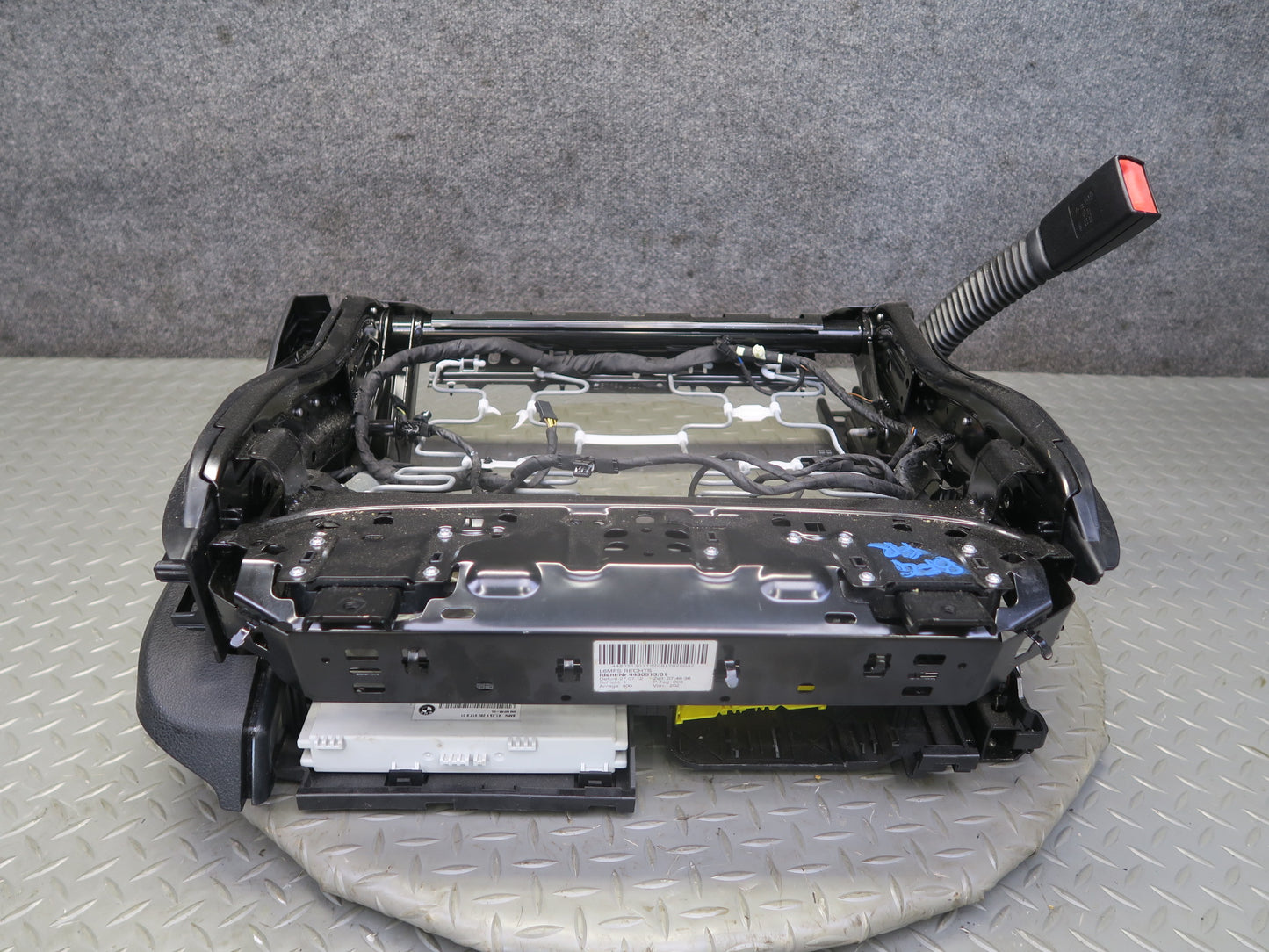 11-13 BMW F10 550iX Front Right Comfort Seat Lower Frame Track Rail w Motors OEM