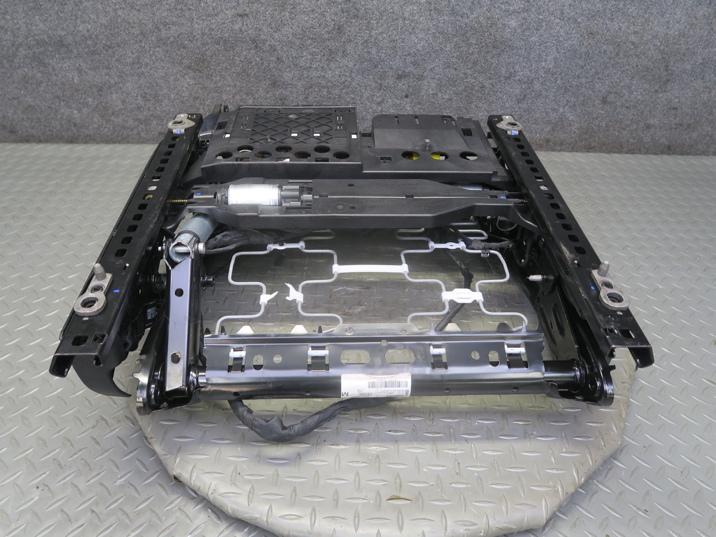 11-13 BMW F10 550iX Front Right Comfort Seat Lower Frame Track Rail w Motors OEM