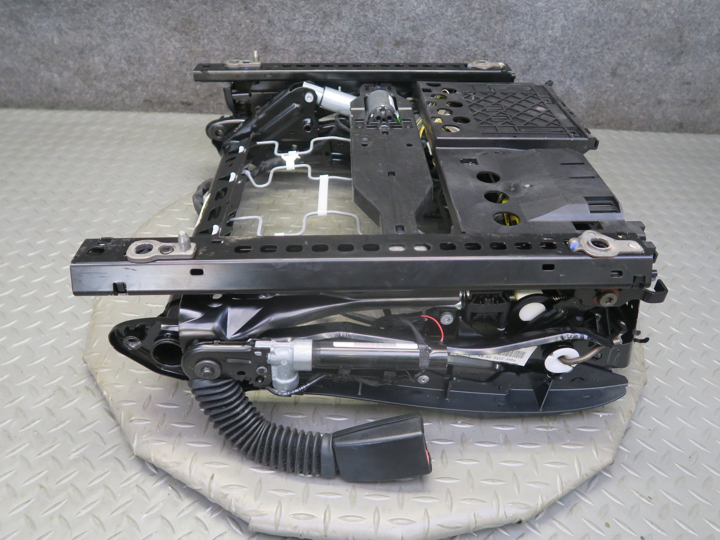 11-13 BMW F10 550iX Front Right Comfort Seat Lower Frame Track Rail w Motors OEM