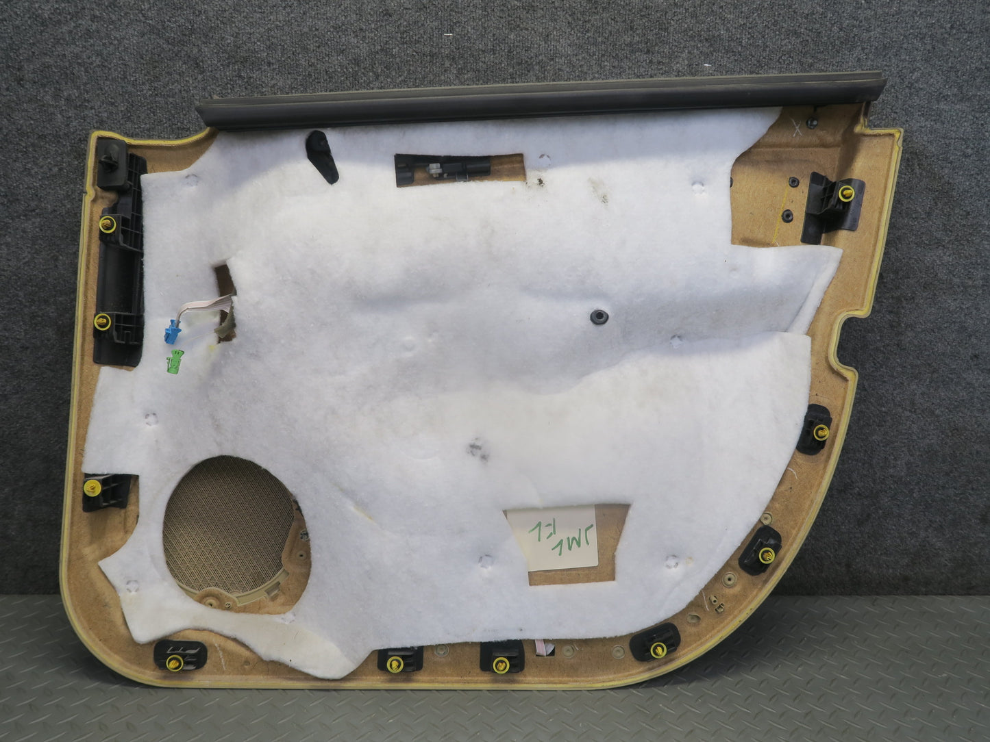 07-11 Mercedes W164 ML350 Front Left Interior Door Panel w Switch Beige OEM