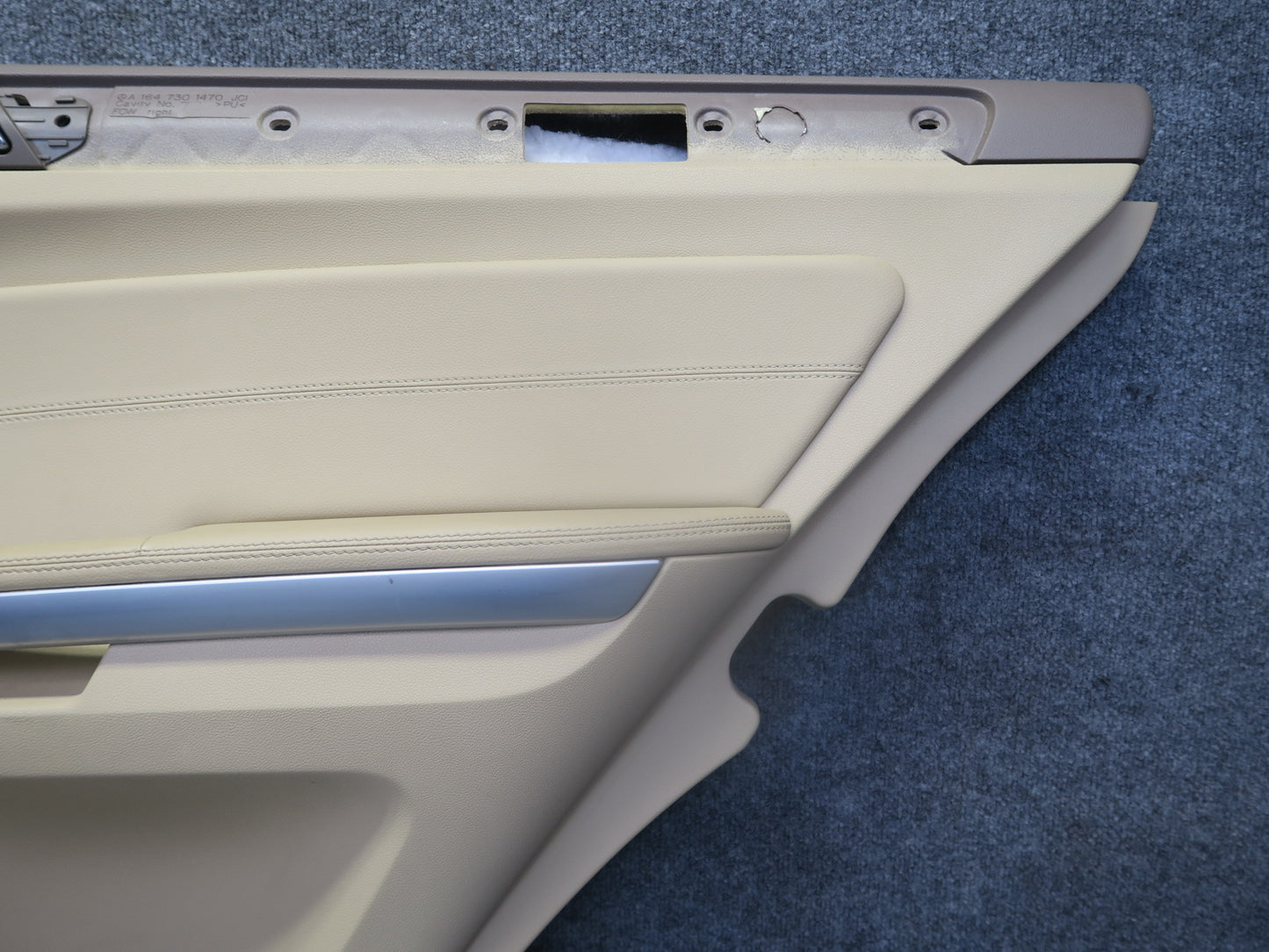 07-11 Mercedes W164 ML350 Set of 2 Rear Left & Right Interior Door Panel OEM