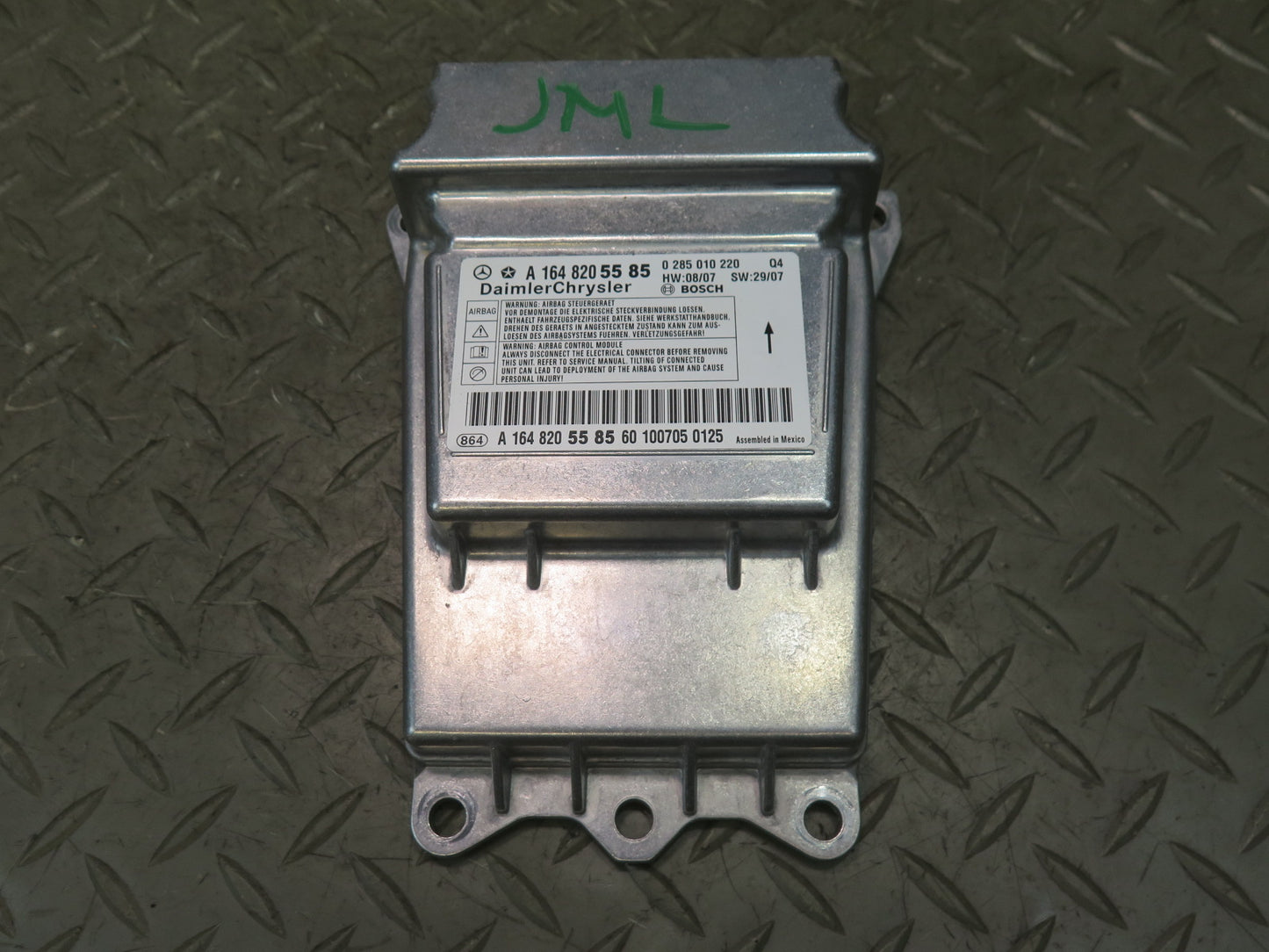 09-11 MERCEDES W164 ML350 ML500 A/T SRS AIRBAG SENSOR ECU CONTROL MODULE A1648205585O EM