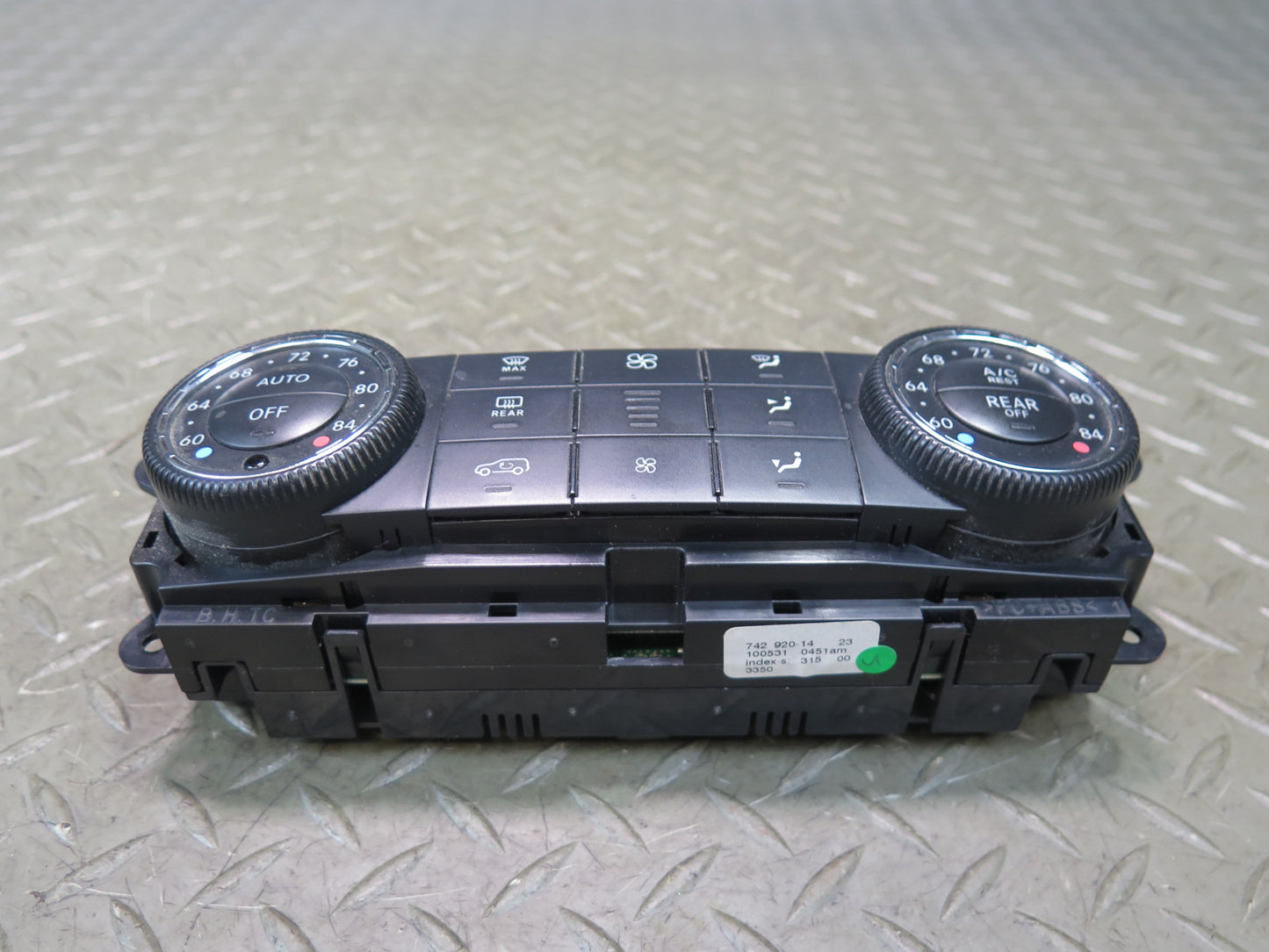 06-11 Mercedes W164 Ml-class Front Climate Control Switch Panel OEM