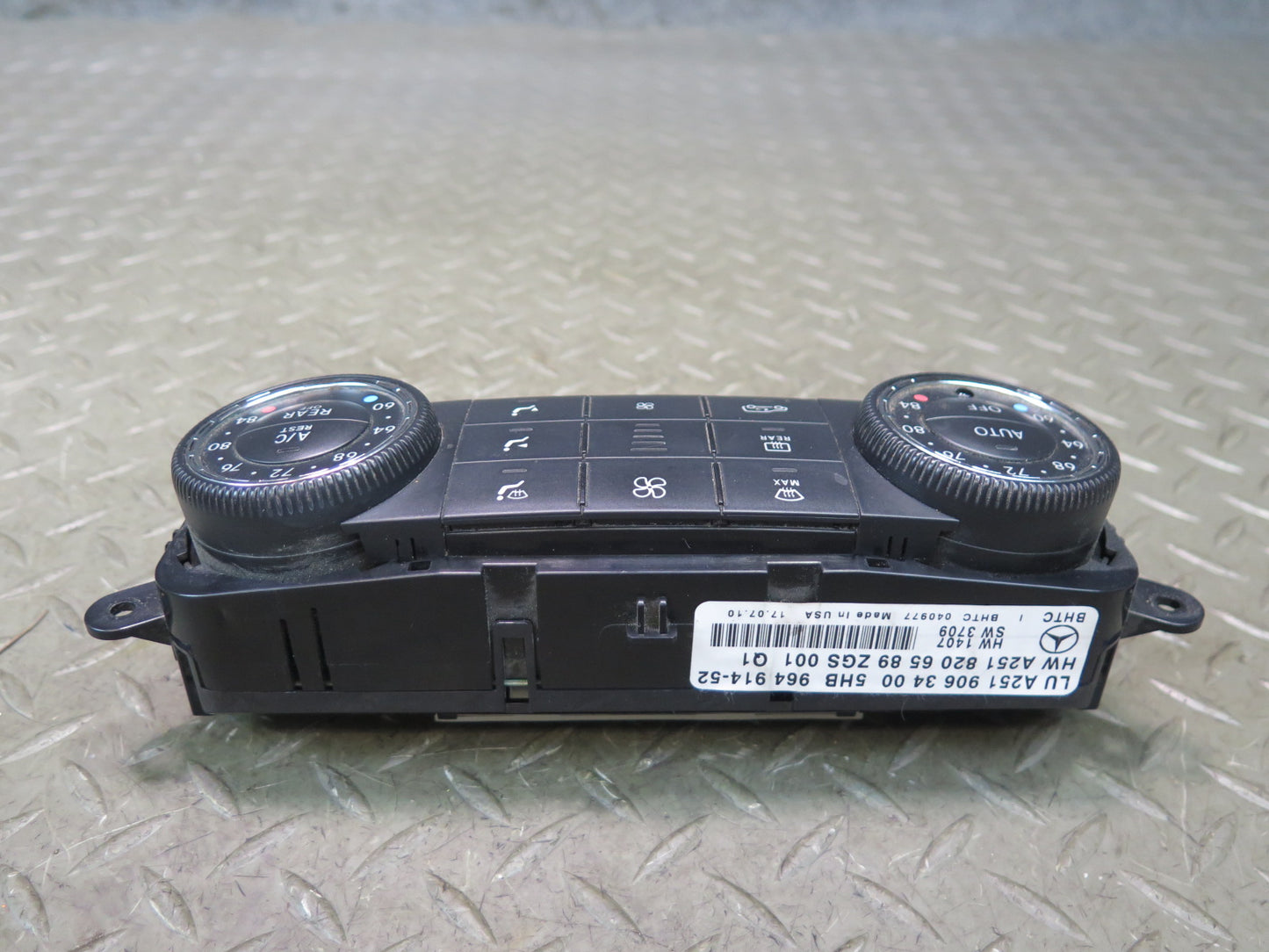 06-11 Mercedes W164 Ml-class Front Climate Control Switch Panel OEM