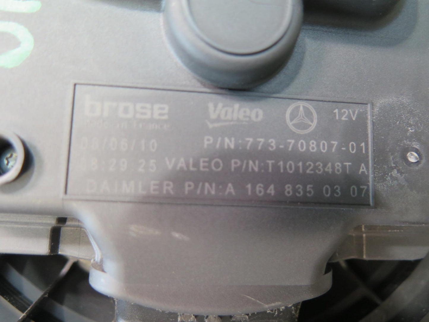 06-11 Mercedes X164 W164 ML Gl-class A/C Heater Blower Motor Fan 1648350307 OEM