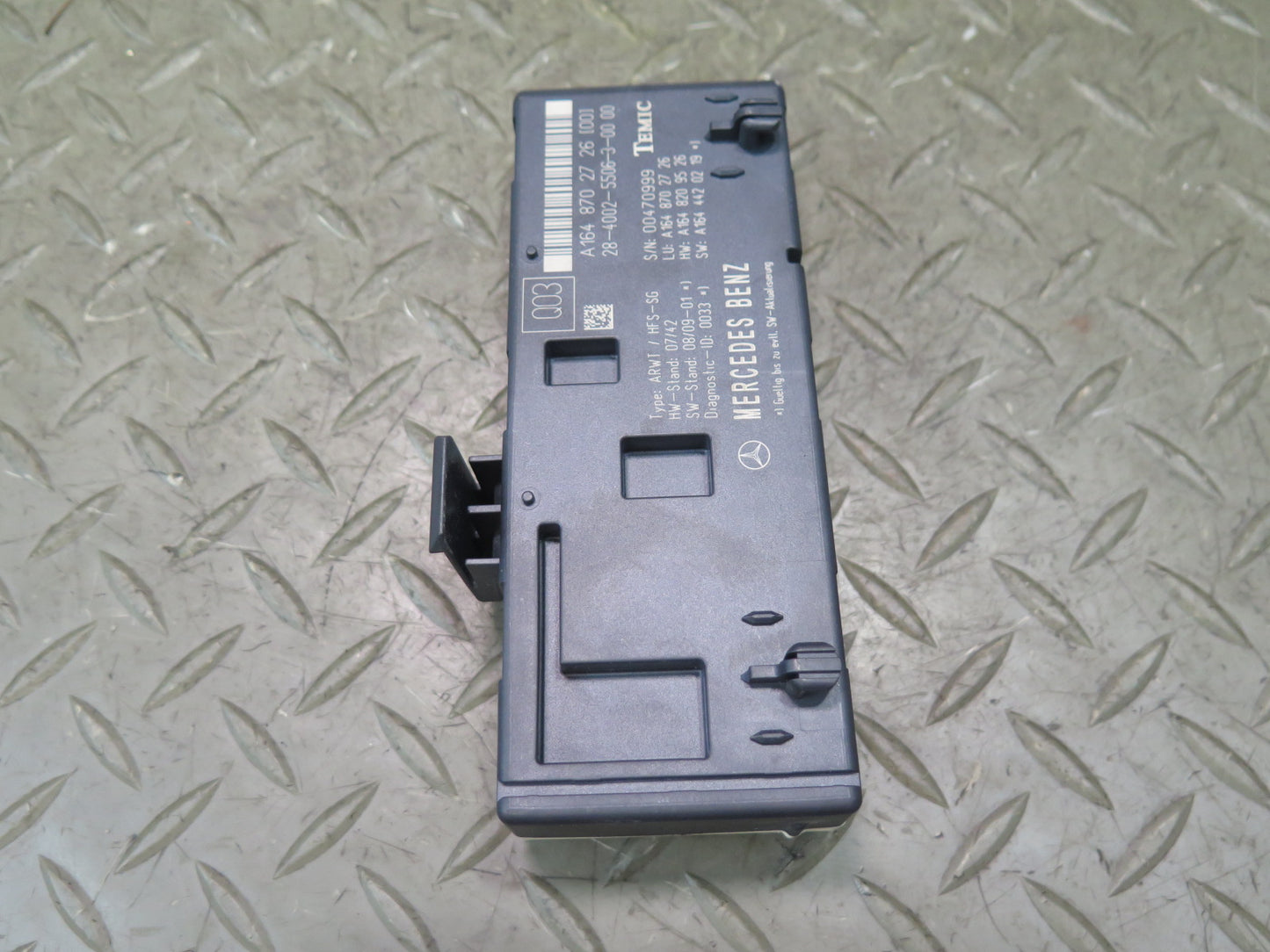 06-11 Mercedes W164 Ml-class Trunk Lid Tailgate Control Module 1648702726 OEM