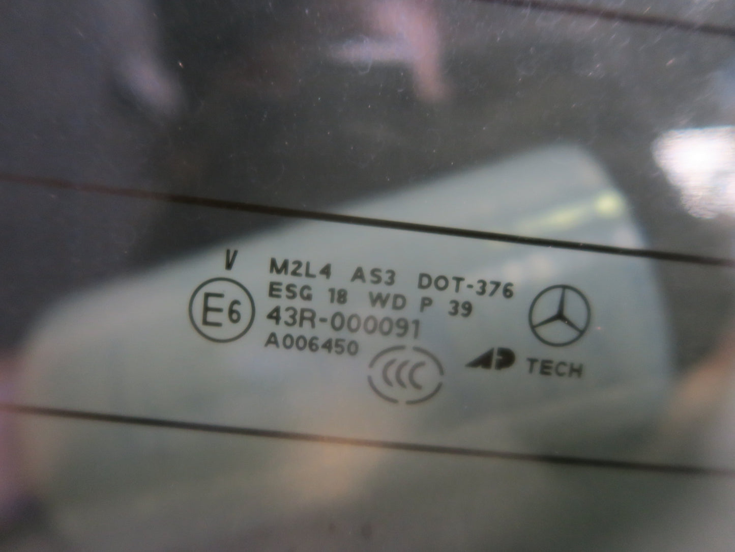 06-11 Mercedes W164 Ml-class Rear Trunk Lid Liftgate Tailgate Glass Window OEM