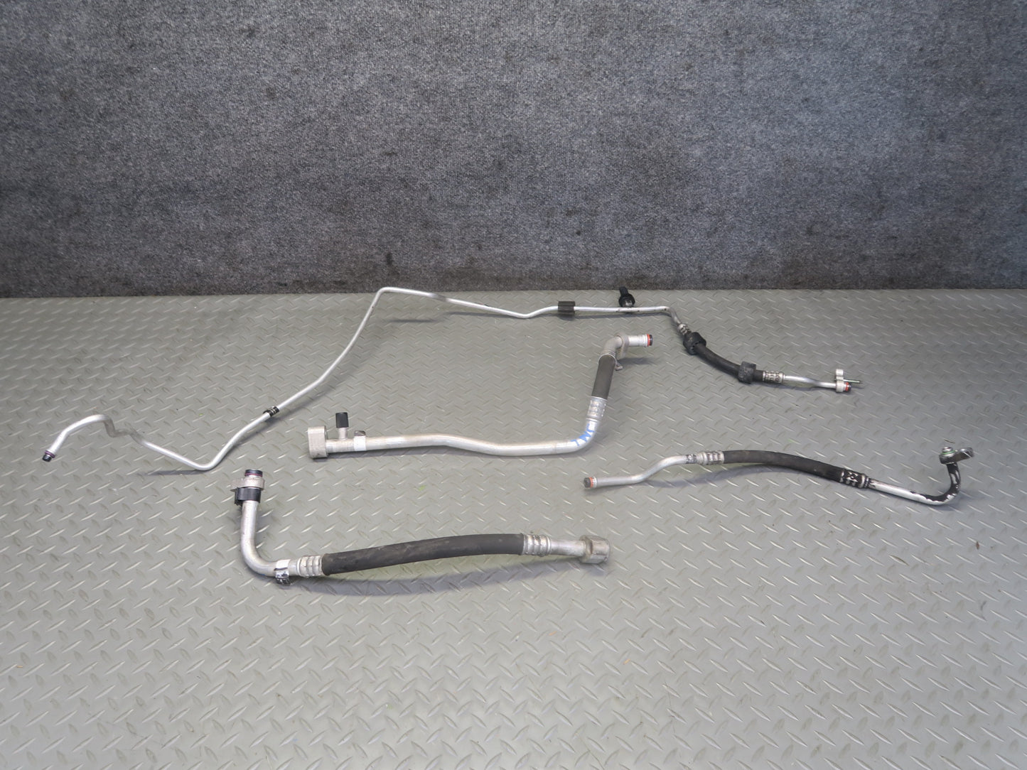 10-11 Mercedes W164 ML350 OM642 Set of 4 A/C Air Condition Hose Pipe Line OEM