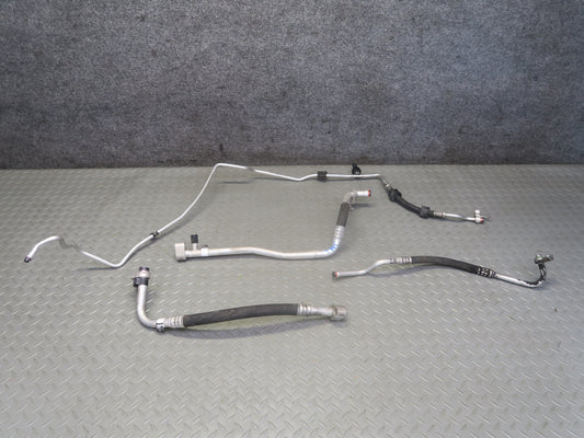 10-11 Mercedes W164 ML350 OM642 Set of 4 A/C Air Condition Hose Pipe Line OEM