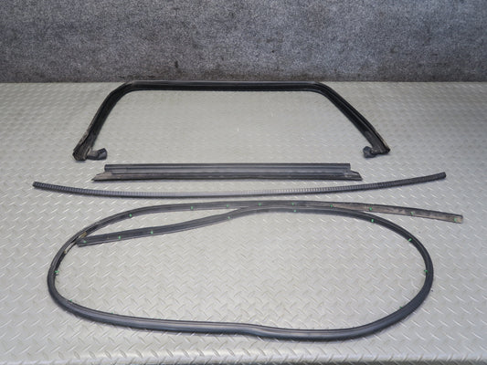 2003-2009 Hummer H2 Rear Right Window Outer Inner Weatherstrip Rubber Seal Set