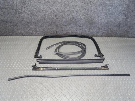 2003-2009 Hummer H2 Rear Left Window Outer Inner Weatherstrip Rubber Seal Set