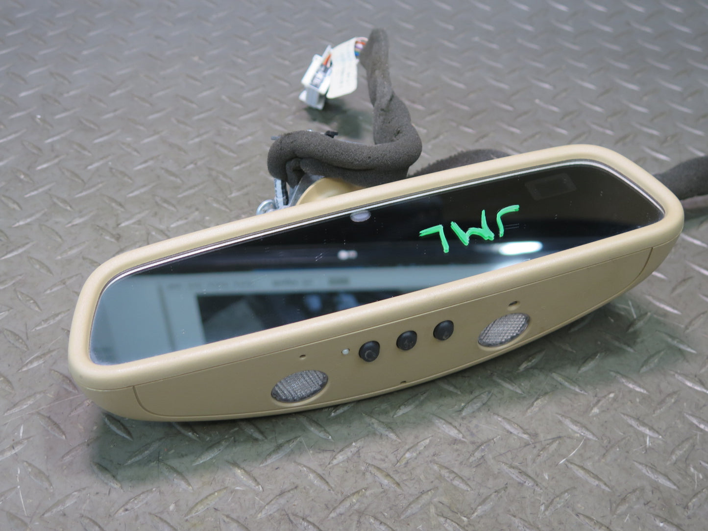 06-11 Mercedes W164 ML350 Rear View Mirror W/ Homelink & Lamps Beige OEM