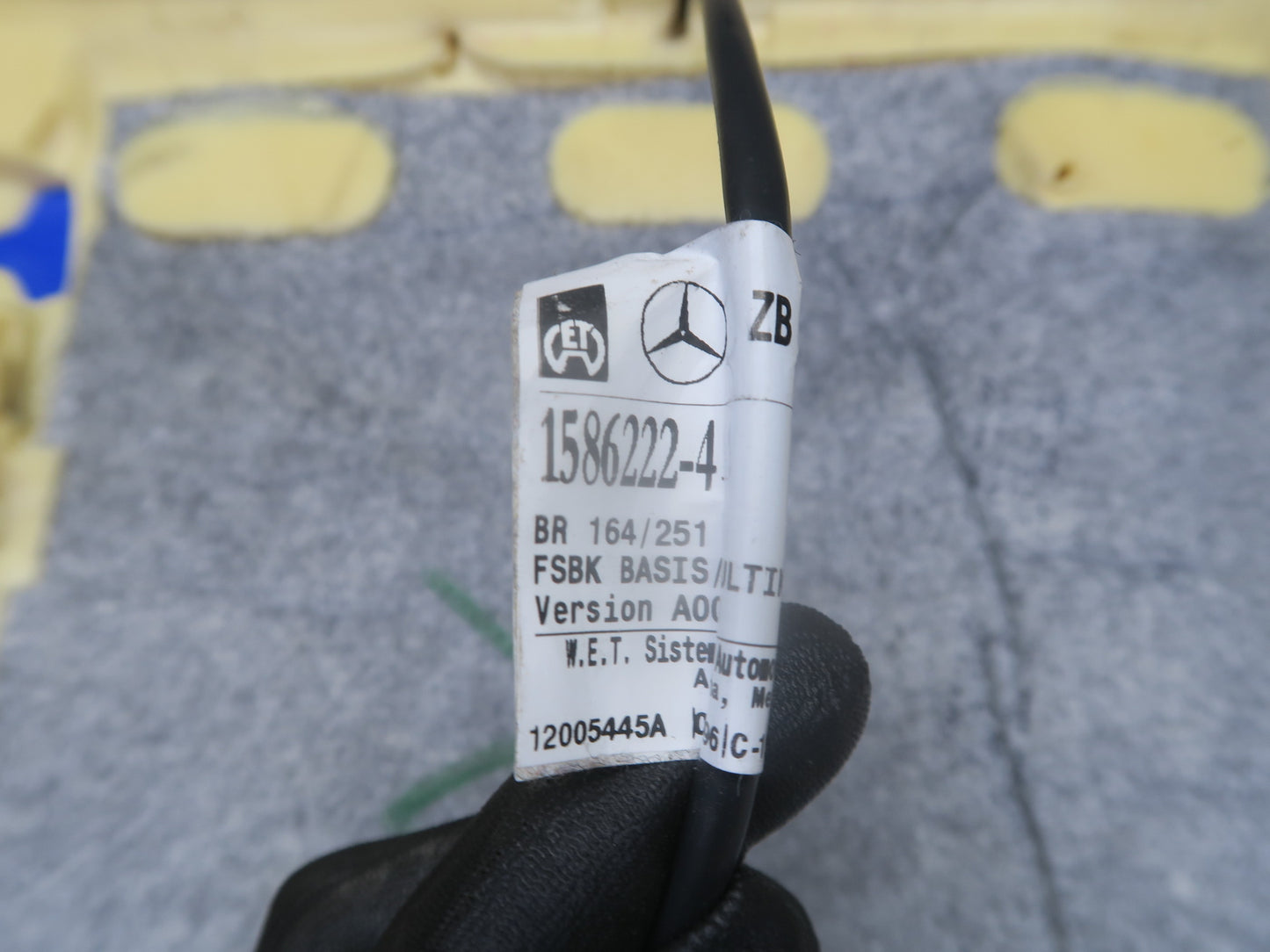 09-11 Mercedes W164 ML350 Front Left Heated Seat Upper Cushion Cashmere OEM