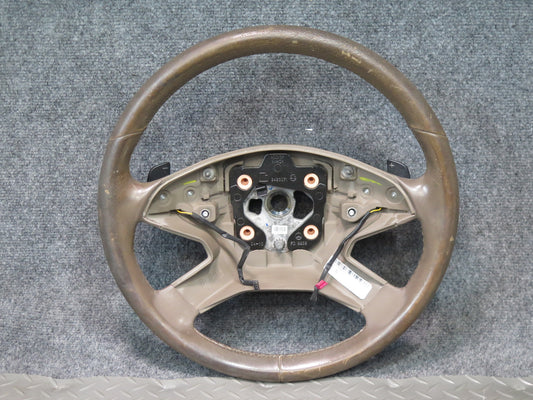 09-11 Mercedes W164 ML350 ML500 A/T Leather Steering w Paddles Shifter Brown OEM