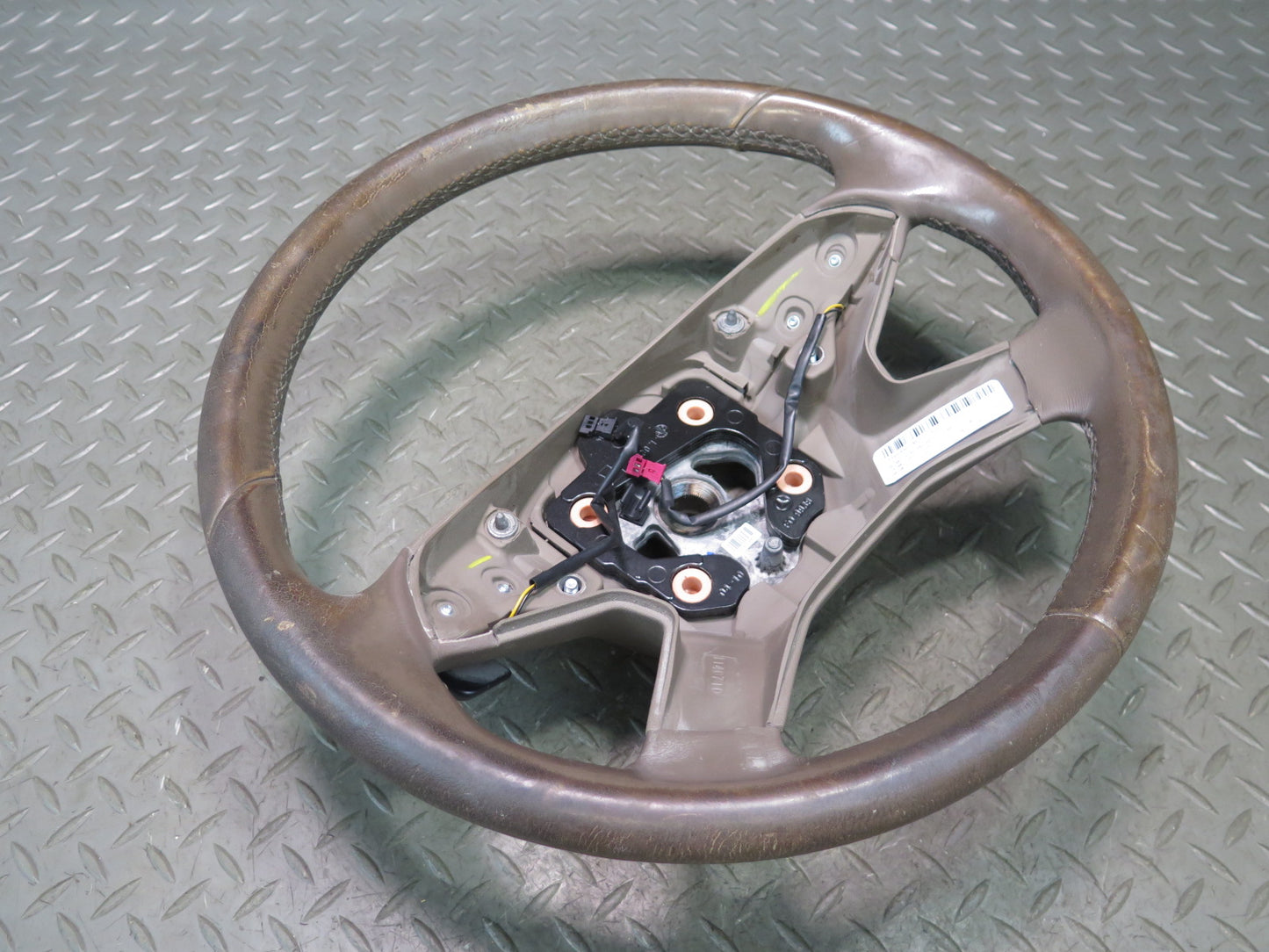 09-11 Mercedes W164 ML350 ML500 A/T Leather Steering w Paddles Shifter Brown OEM