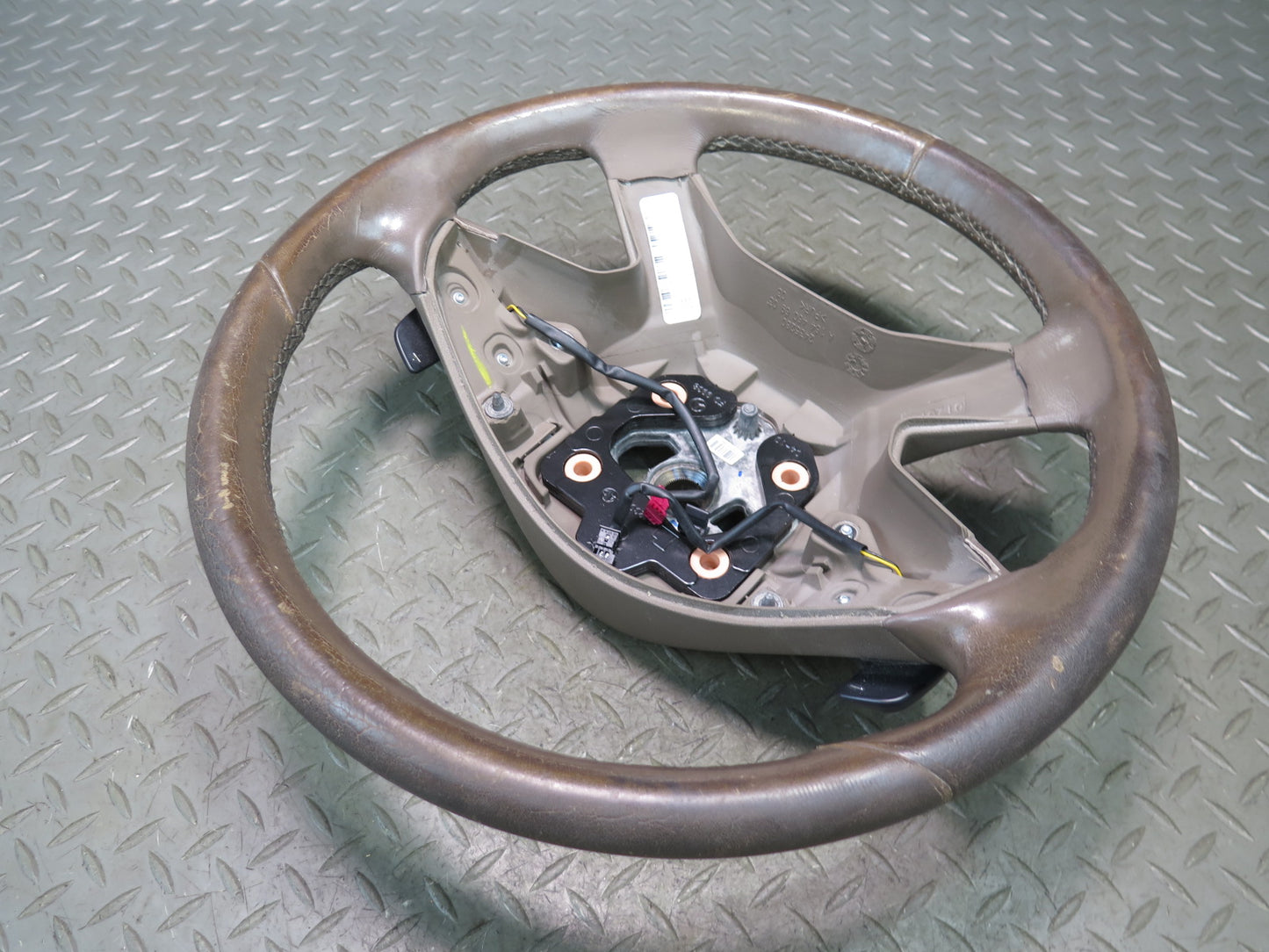 09-11 Mercedes W164 ML350 ML500 A/T Leather Steering w Paddles Shifter Brown OEM
