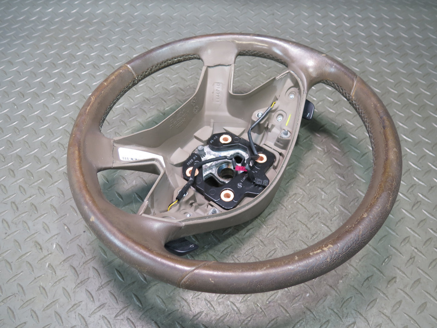 09-11 Mercedes W164 ML350 ML500 A/T Leather Steering w Paddles Shifter Brown OEM