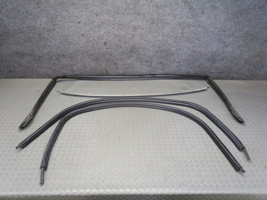 03-08 BMW Z4 E85 Roadster Windshield & Door Weatherstrip Seal w Bracket Set OEM