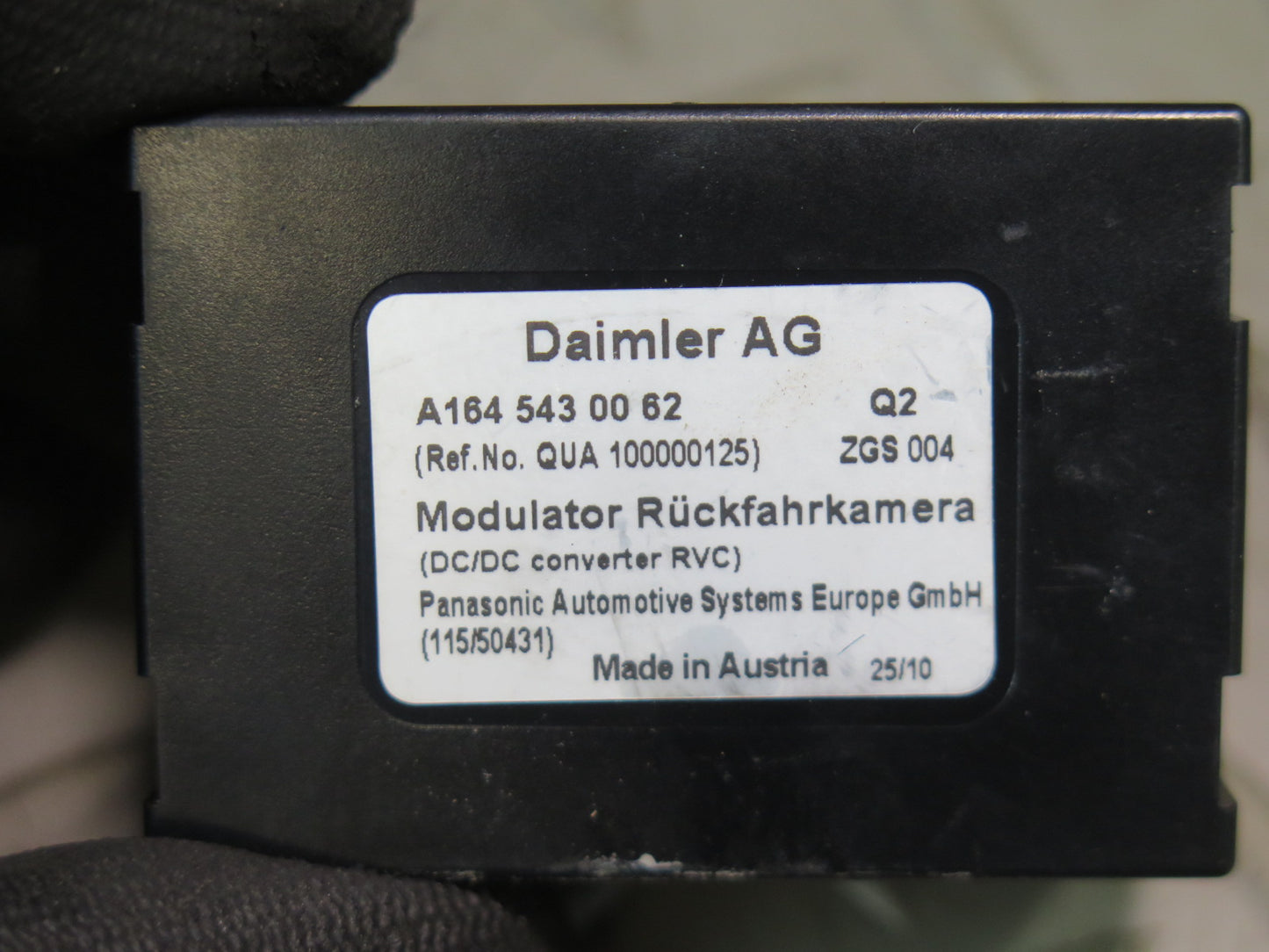 06-11 Mercedes W164 ML350 Rear View Camera Control Module 1645430062 OEM