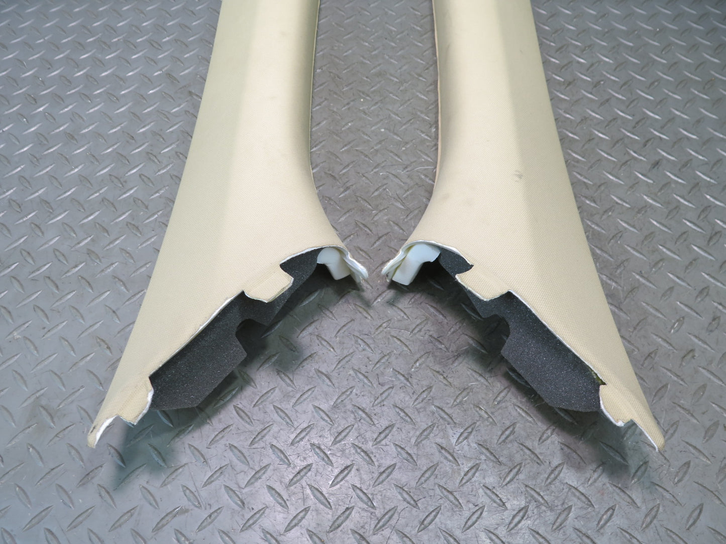 06-11 Mercedes W164 ML350 Set of 2 Left & Right A Pillar Trim Cover Beige OEM