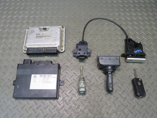 2003-2006 Porsche Cayenne 955 4.5L Turbo ECU DME Keyless Ignition Lock KEY Set