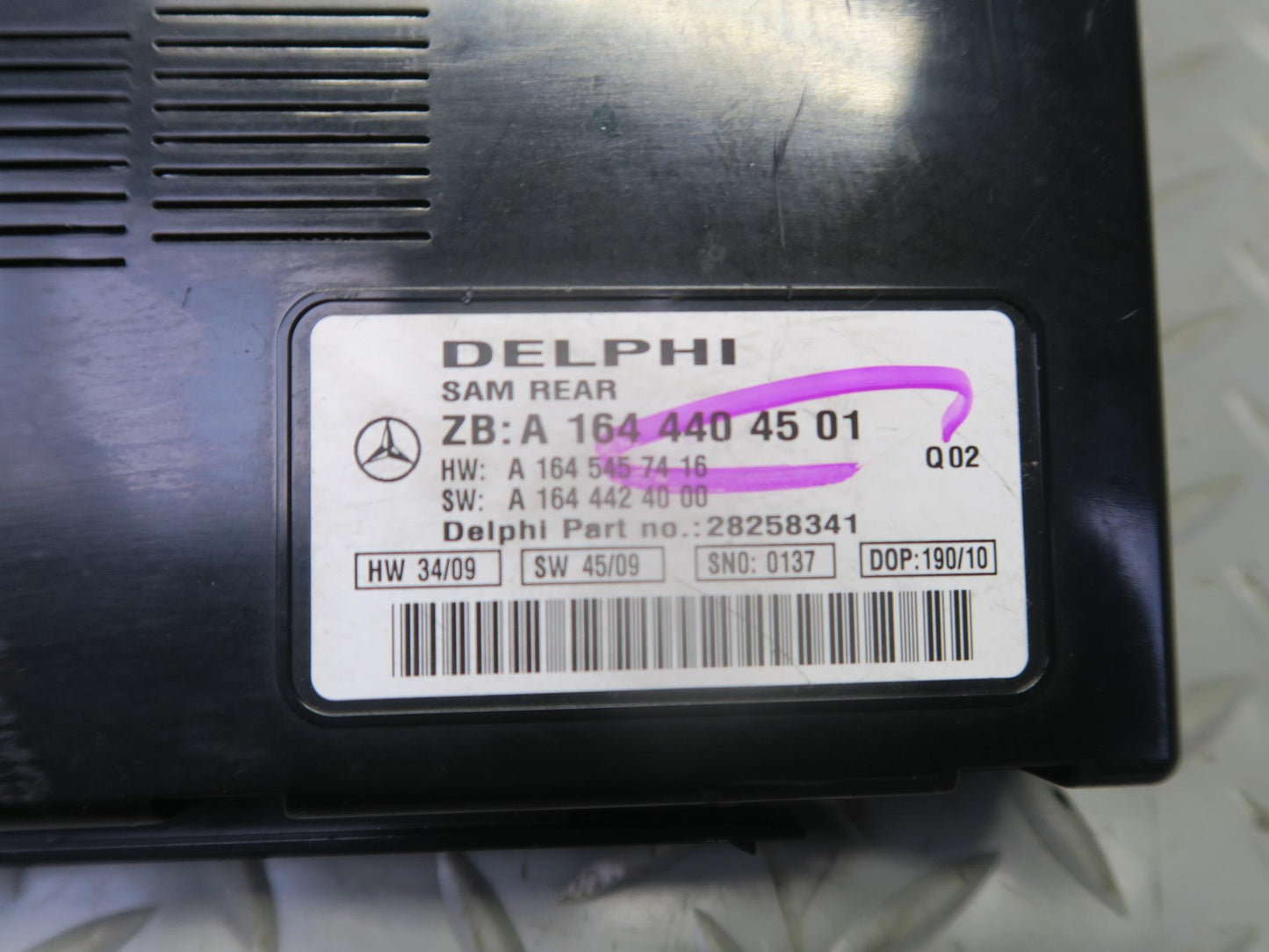 06-11 Mercedes W164 ML350 Rear SAM Control Module Unit Signal Acquisition OEM