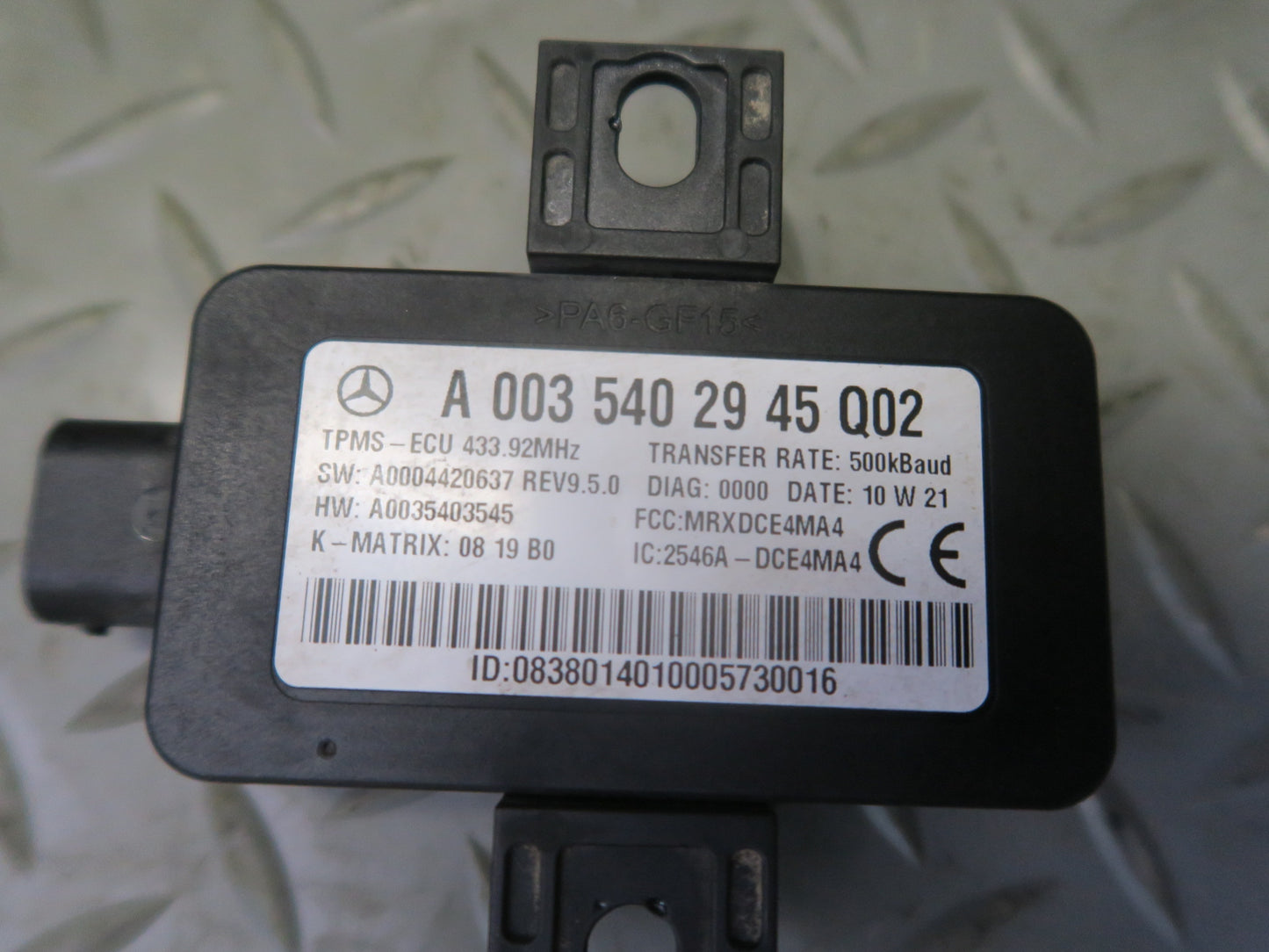 06-11 Mercedes W164 ML350 GL450 Tire Pressure Control Module 0035402945 OEM