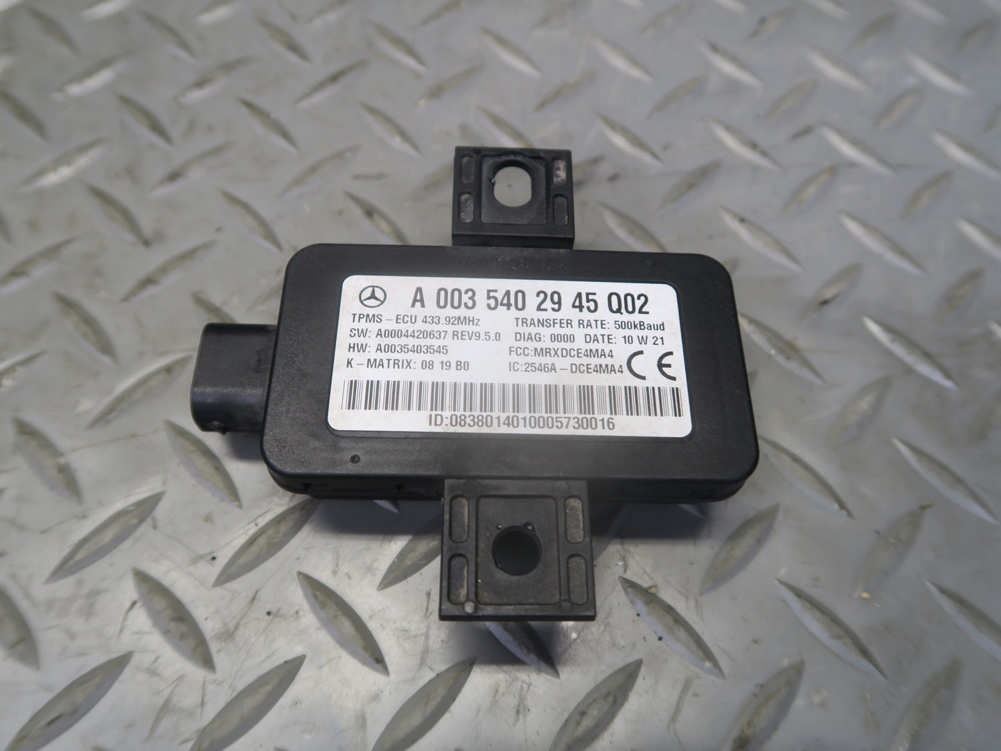06-11 Mercedes W164 ML350 GL450 Tire Pressure Control Module 0035402945 OEM