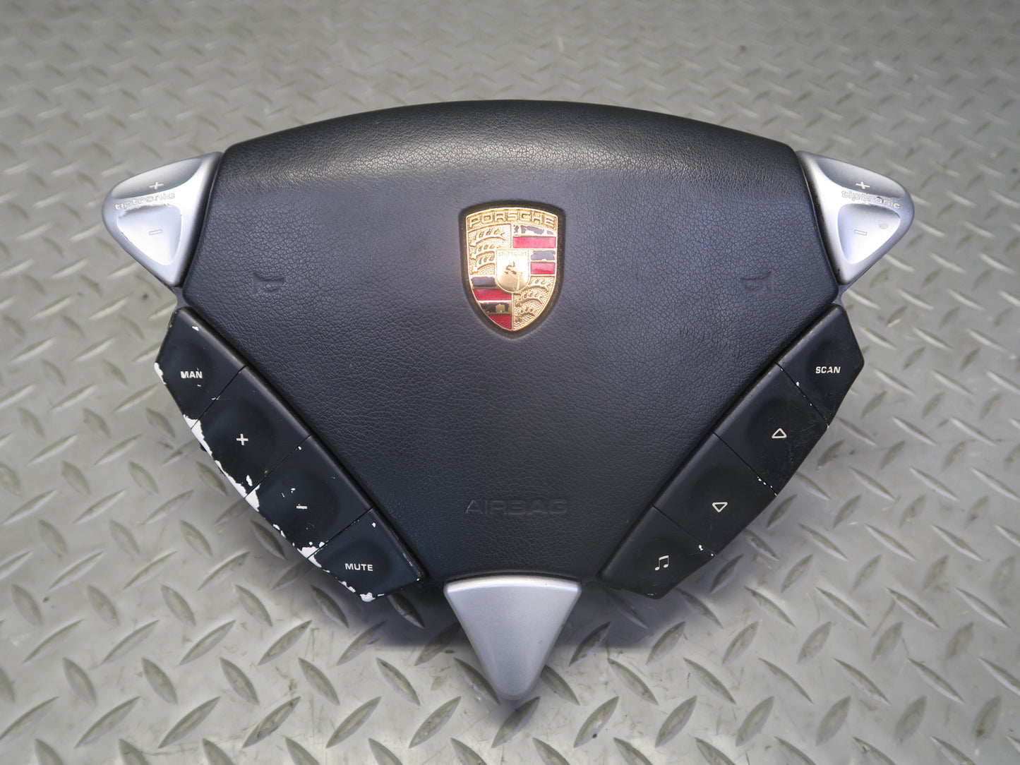 03-10 PORSCHE CAYENNE 955 FRONT LEFT DRIVER SIDE STEERING WHEEL SRS AIRBAG OEM