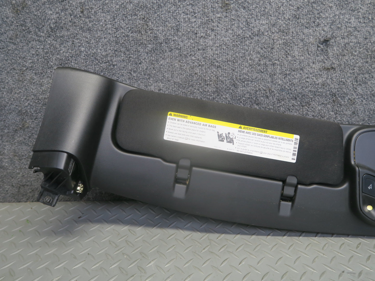 16-18 Chevrolet Camaro SS Convertible Front Roof Headliner Trim w Sun Visor OEM