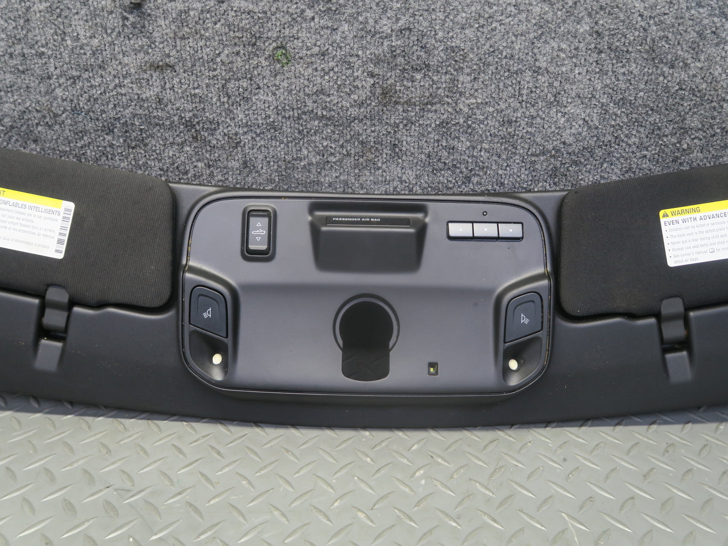 16-18 Chevrolet Camaro SS Convertible Front Roof Headliner Trim w Sun Visor OEM