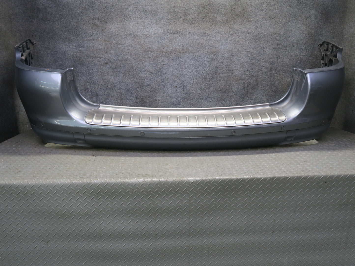2003-2006 Porsche Cayenne 955 Turbo Rear Bumper Cover w PDC Titanium Metallic